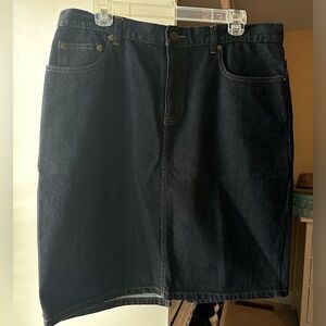 Ralph Lauren Jeans Co. knee length jean skirt, size 12